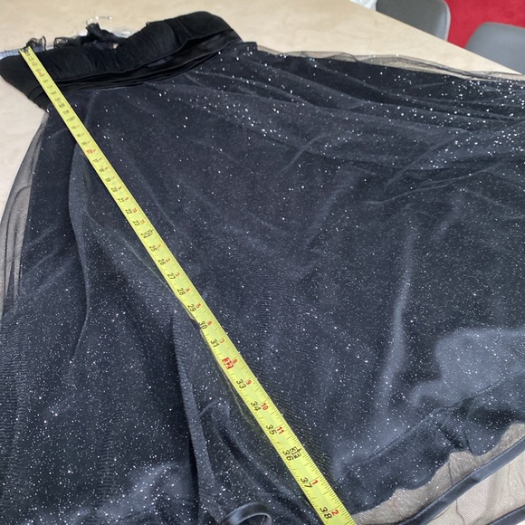 ‘Speechless’ Halter Sparkling Black Formal Tea-length  dress - Picture 8 of 9